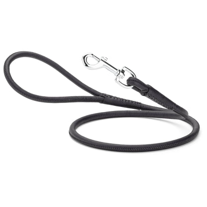 Dogline - Soft Leather Round Lead