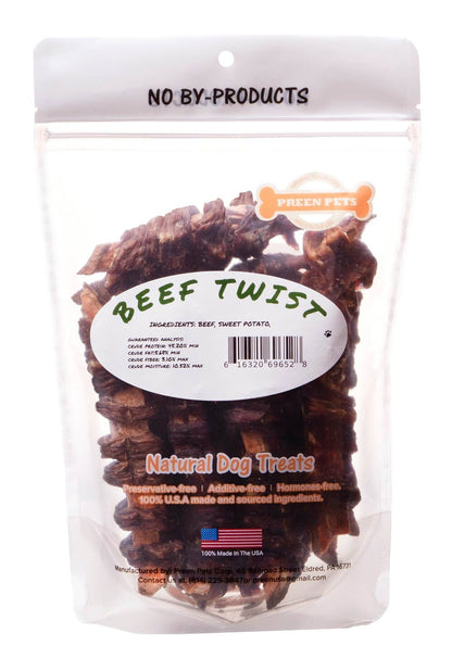 Preen Pets - Beef & Sweet Potato Twists