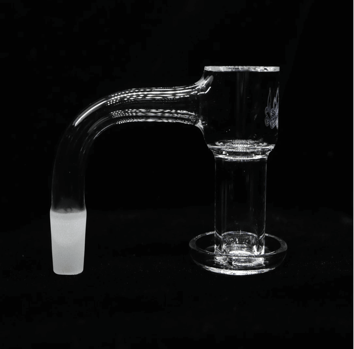 Campfire Quartz V2 Slurper Banger – Fully Fused Weld for Efficient Dabs: Slurper Design, Enhanced Airflow, Even Heating, Smooth Hits, Fully Fused Weld, Provides Durability, Improved Heat Retention, Premium Quartz, High-Quality Construction, Ensures Longevity, Versatile Fit, Compatible with a Variety of Rigs and Carb Caps, Easy Maintenance, Designed for Quick Cleaning, Consistent Performance.