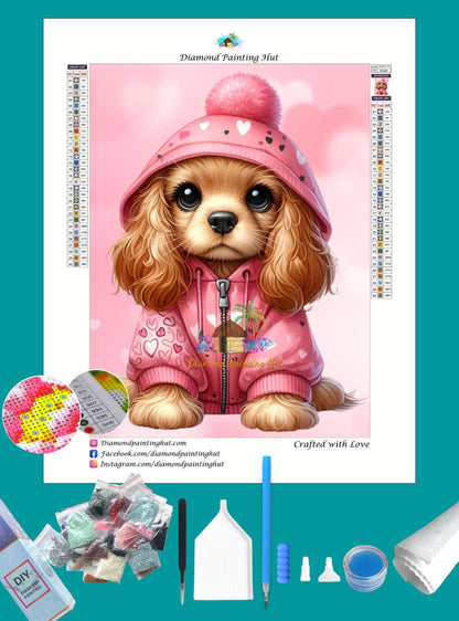 Cavalier King Charles Valentine's Diamond Painting