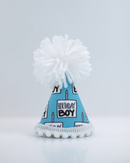 Pup Party Hats - Birthday Boy Black Ink Party Hat