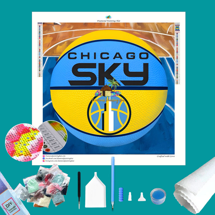 Chicago Sky WNBA Diamond Painting