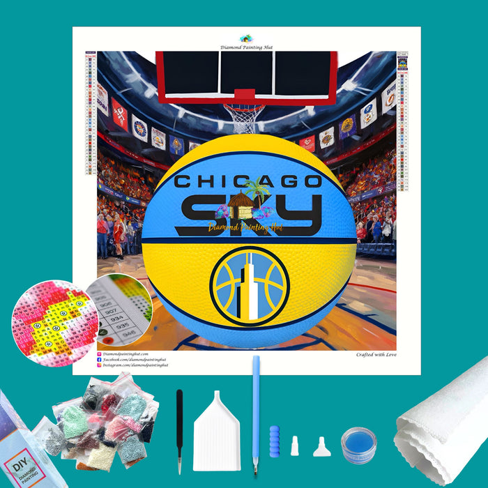 Chicago Sky WNBA Diamond Painting