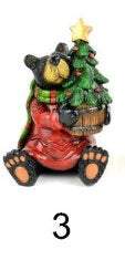 Choice of Holiday Black Bear Figurine