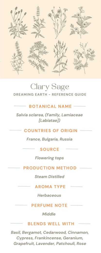 Clary Sage Essential Oil - Dreaming Earth Inc