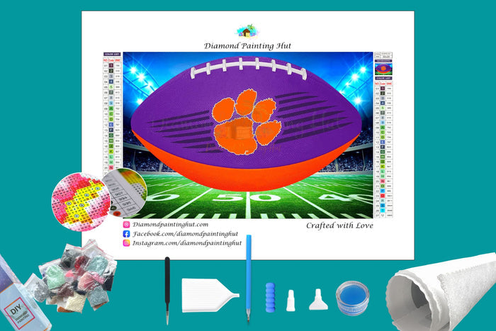 Clemson Football Diamond Painting-Diamond Painting Hut
