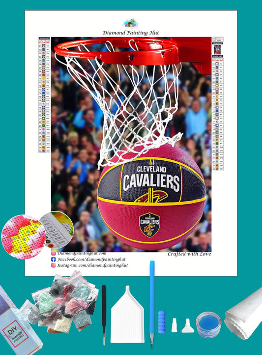 Cleveland Cavaliers NBA Basketball Diamond Painting-Diamond Painting Hut