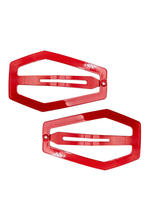 Coffin Snap Hair Clips [RED]