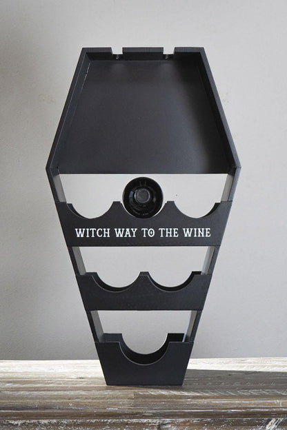 Coffin Wine Shelf