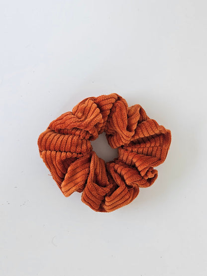 Corduroy Scrunchie Orange