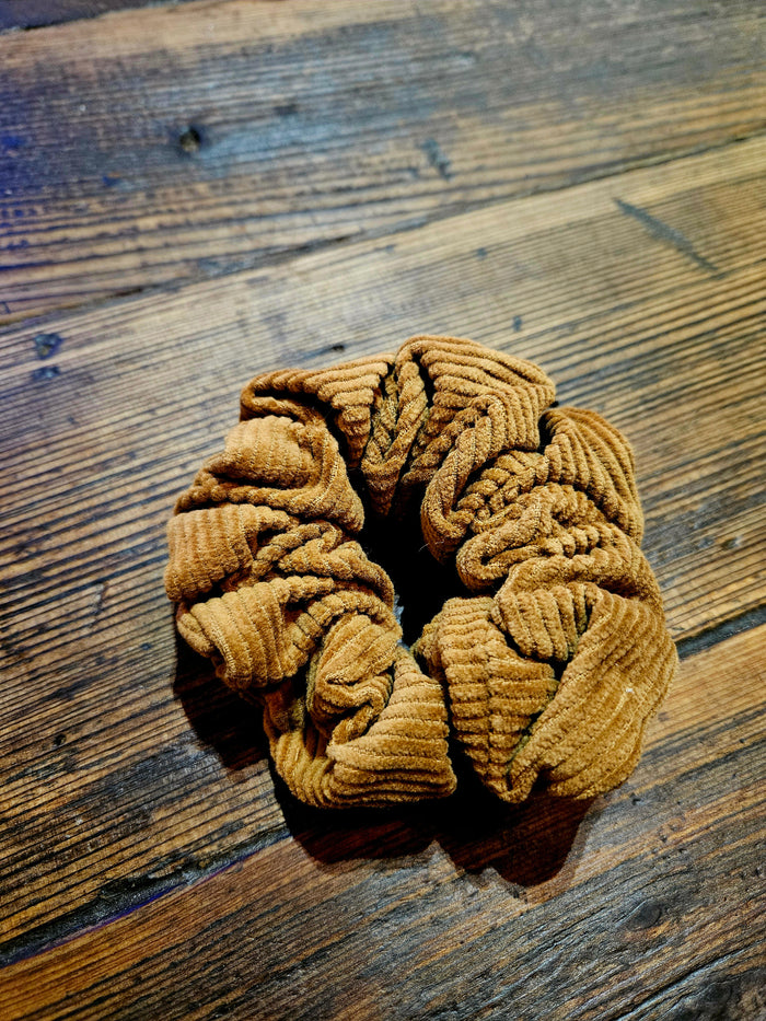 Corduroy Scrunchie Orange