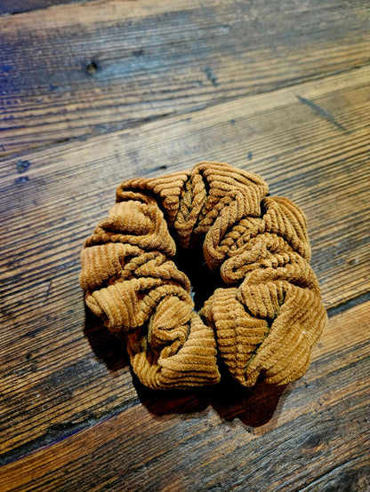 Corduroy Scrunchie Orange