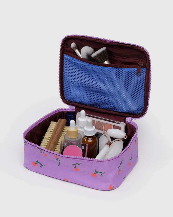 Cosmetic Case | Small, Painted Wildflower