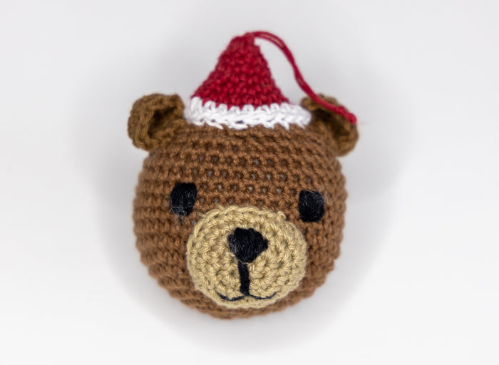 Crochet Teddy Bear Ornament