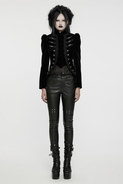 Antoinette Black Velvet Victorian Coat