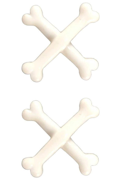 Cross Bone Stud Earrings
