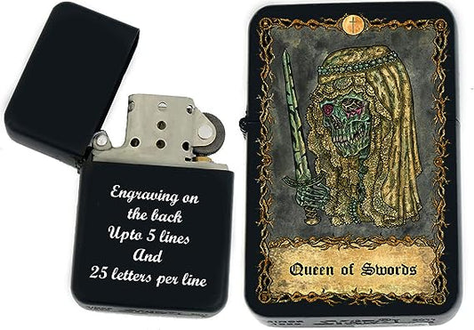 Custom Tarot Card Lighter (Queen of Swords)