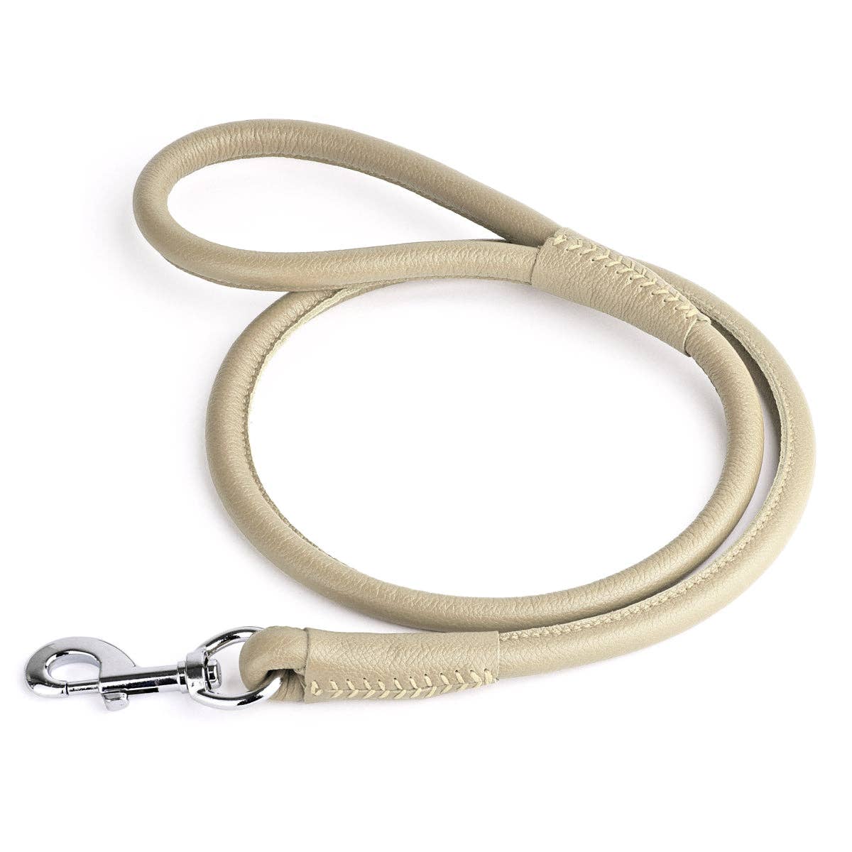 Dogline - Soft Leather Round Lead
