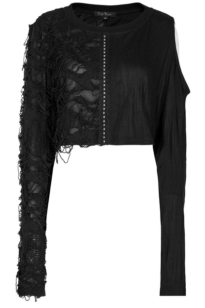 Daddy's Little Munster Crop Top [BLACK]