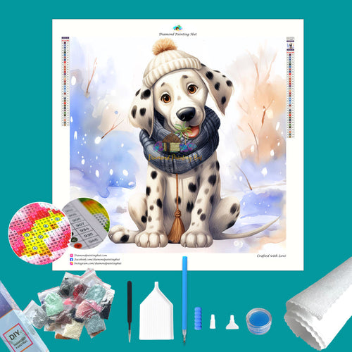 Dalmatian Winter Diamond Painting