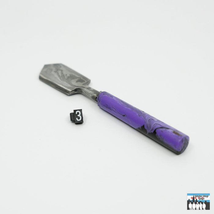 Ergonomic Dabber Damascus HK: Enhance your dabbing setup, Resin Shovel Dabber, Functionality with Artistry, Handcrafted with Unique Resin Design, Premium Damascus Steel, Ergonomic Shovel Shape, Effortless Scooping and Handling, Durable Construction, Long-Lasting Performance, Perfect for Those Who Value High-Quality, Artistic Tools.