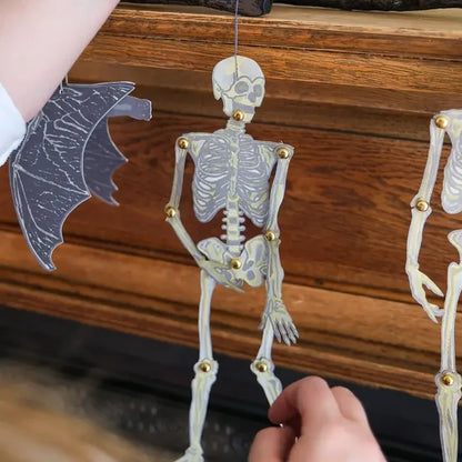 Dancing Skeletons Paper Ornaments