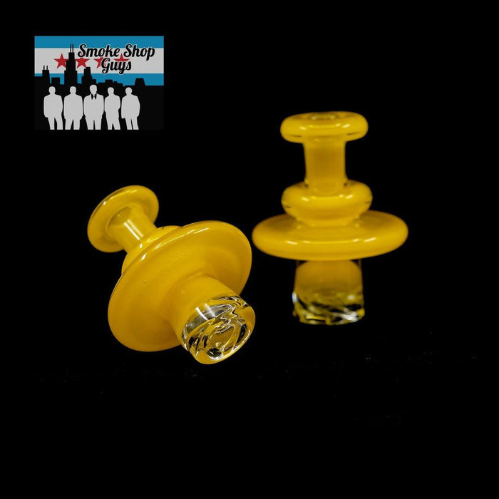 Dawnk Glass Spinner Cap - Minimalist Flat Design: Sleek and Simple, Single-color Flat Spinner Cap, Clean Minimalist Look, Enhanced Airflow, Optimized for Efficient Vaporization, Smooth Hits, Durable Glass, Made from Sturdy Heat-Resistant Glass, Lasting Use, Lightweight Design, Easy to Handle, Perfect for Everyday Use, Rig Compatibility, Fits Seamlessly with Most Quartz Bangers and Rigs.