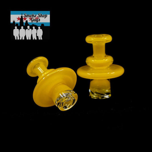 Dawnk Glass Spinner Cap - Minimalist Flat Design: Sleek and Simple, Single-color Flat Spinner Cap, Clean Minimalist Look, Enhanced Airflow, Optimized for Efficient Vaporization, Smooth Hits, Durable Glass, Made from Sturdy Heat-Resistant Glass, Lasting Use, Lightweight Design, Easy to Handle, Perfect for Everyday Use, Rig Compatibility, Fits Seamlessly with Most Quartz Bangers and Rigs.