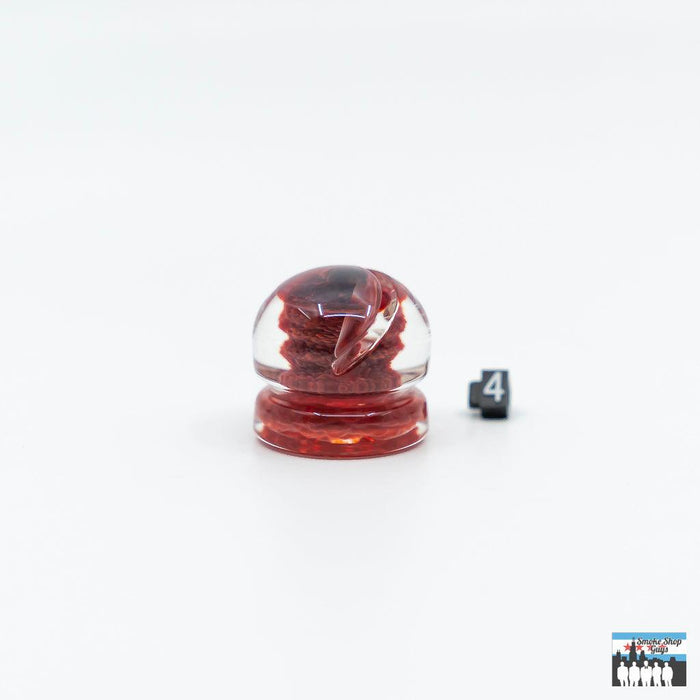 Efficient Dab Spinner Caps: Deschutes River Sphere, Colorful Glass, Handcrafted Excellence, High-Quality Glass, Durability, Efficient Design, Channel-Cut Airflow, Improves Concentrate Vaporization, Universal Fit, Compatible with Most Quartz Bangers and Rigs, Vibrant Assorted Colors, Enhance Your Rig's Look, Easy Maintenance, Simple to Clean, Long-Term Performance.