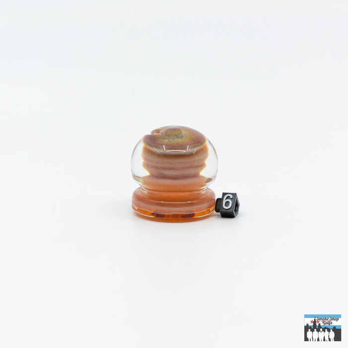 Improved Vaporization Caps: Deschutes River Sphere, Colorful Glass, Handcrafted Excellence, High-Quality Glass, Durability, Efficient Design, Channel-Cut Airflow, Improves Concentrate Vaporization, Universal Fit, Compatible with Most Quartz Bangers and Rigs, Vibrant Assorted Colors, Enhance Your Rig's Look, Easy Maintenance, Simple to Clean, Long-Term Performance.