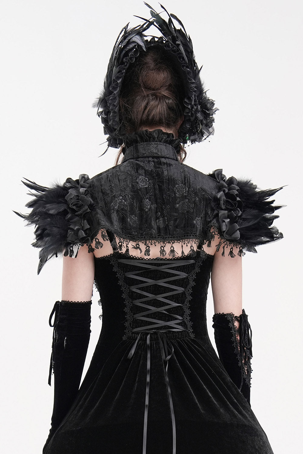 Crow Hollows Feathered Capelet