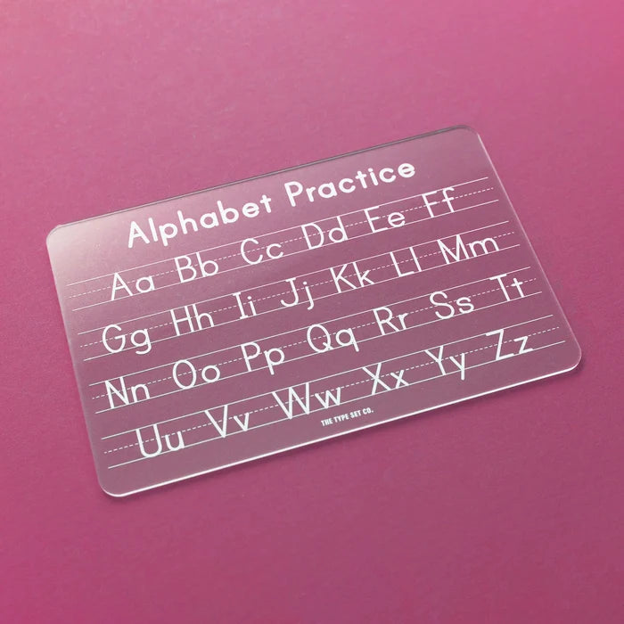 Dry Erase Alphabet Tracing Board