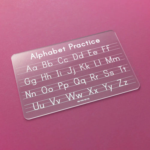 Dry Erase Alphabet Tracing Board