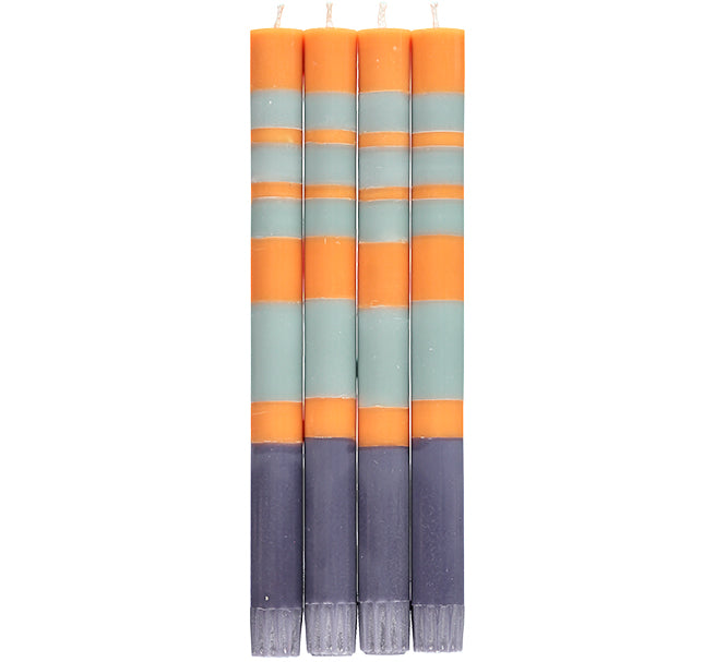 STRIPED Gunmetal, Opaline & Marigold