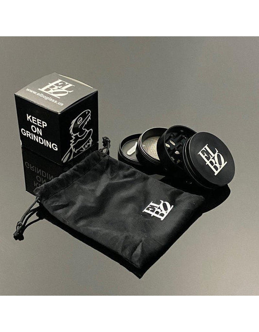 Elbo Large Glass Grinder Assorted Colors: Large, Durable Grinder, Vibrant Color Options, Sharp Teeth, Lightweight, Easy to Use