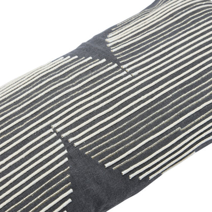 Embroidered Lumbar Pillow