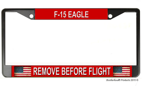 F-15 Eagle Remove Before Flight License Plate Frame