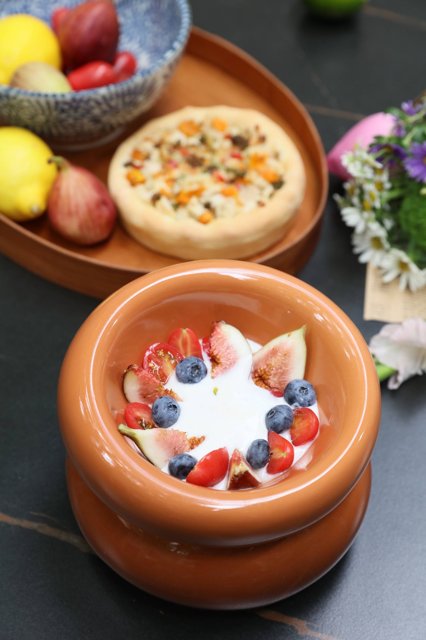 PEHOM - Soufflé Pet Bowl - Rose Pink