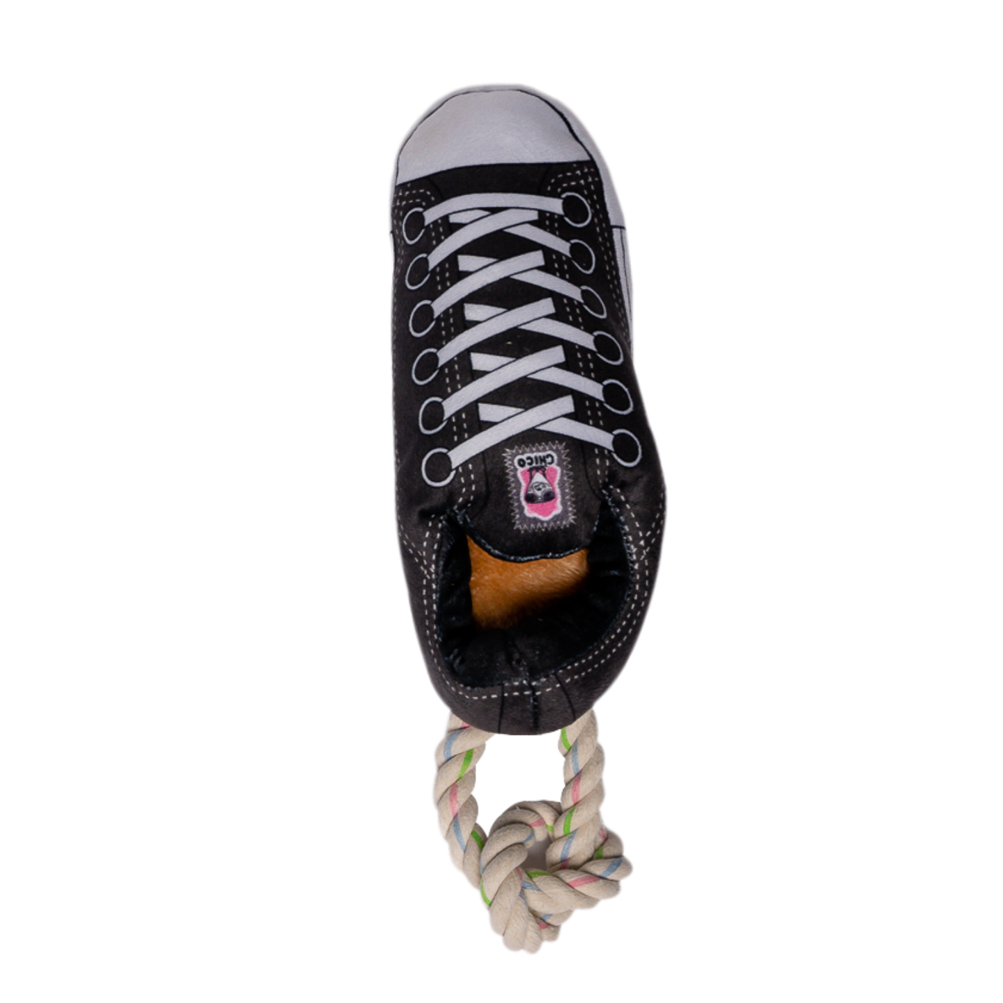 Jojo Modern Pets - Squeaking Comfort Plush Sneaker Dog Toy - Black