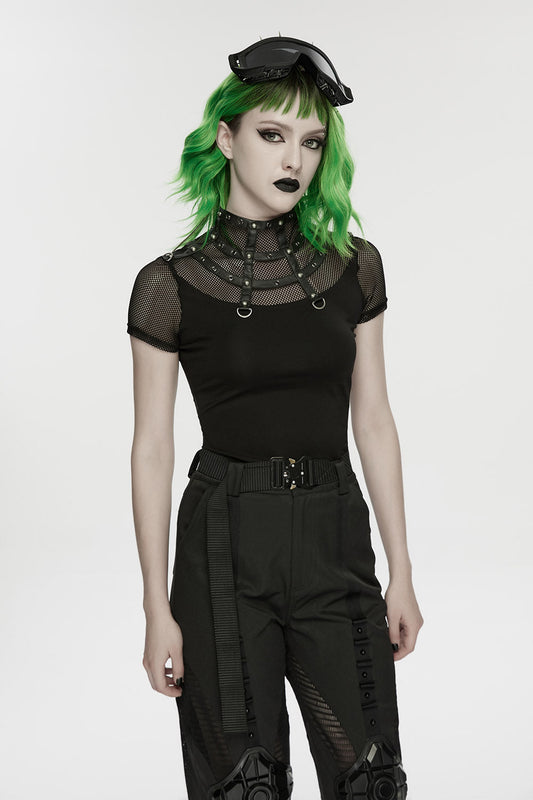 After Dark Fishnet Studded Top
