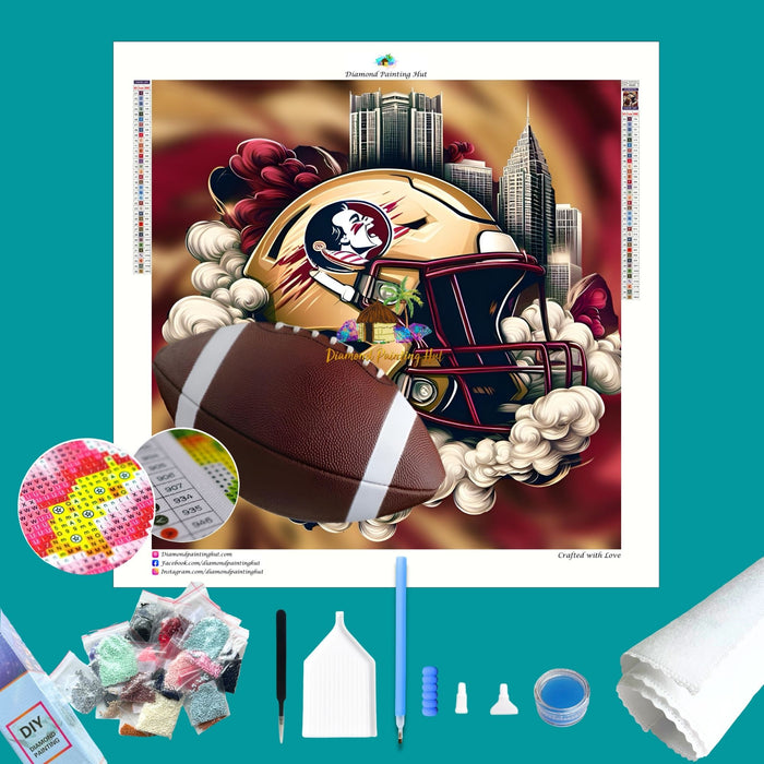 Florida State Football Helmet Diamond Painting