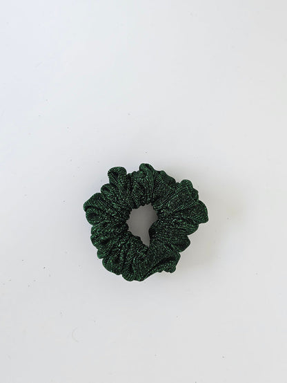 Glitter Scrunchie Green