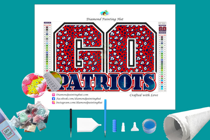 GO PATRIOTS Diamond Painting-Diamond Painting Hut