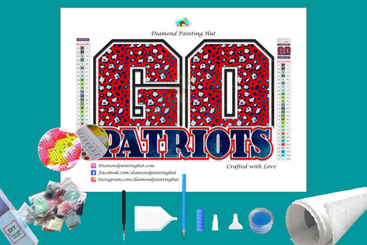 GO PATRIOTS Diamond Painting-Diamond Painting Hut