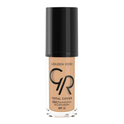 Golden Rose Total Cover 2in1 Foundation & Concealer Spf15 04 Beige 30Ml