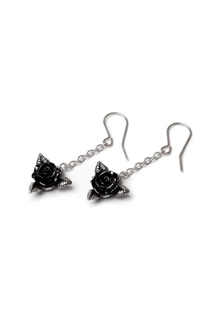 Black Rose Droppers Earrings