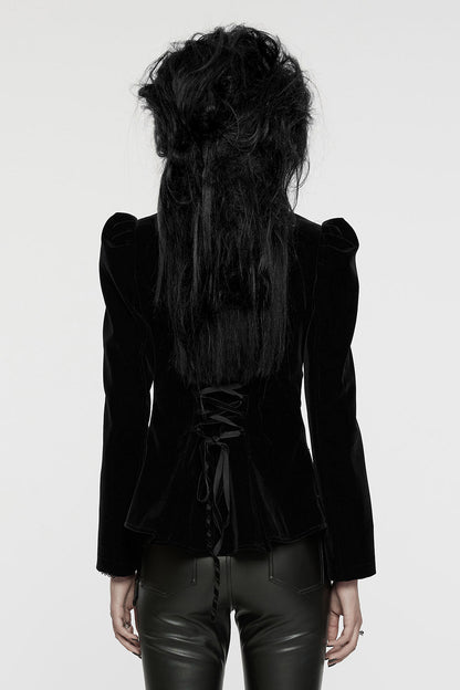 Antoinette Black Velvet Victorian Coat