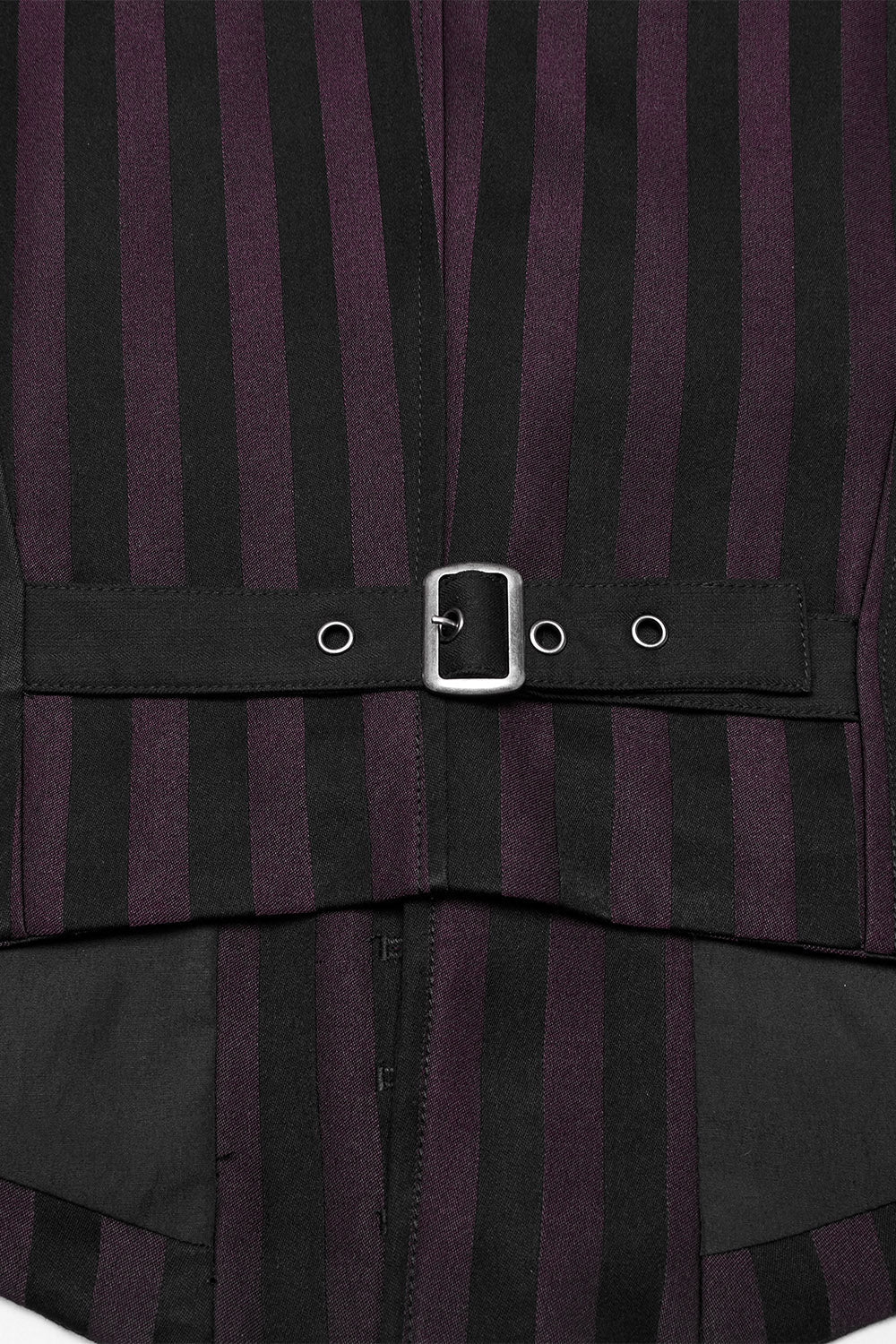 Crimson Manor Striped Waistcoat [Black/Red]