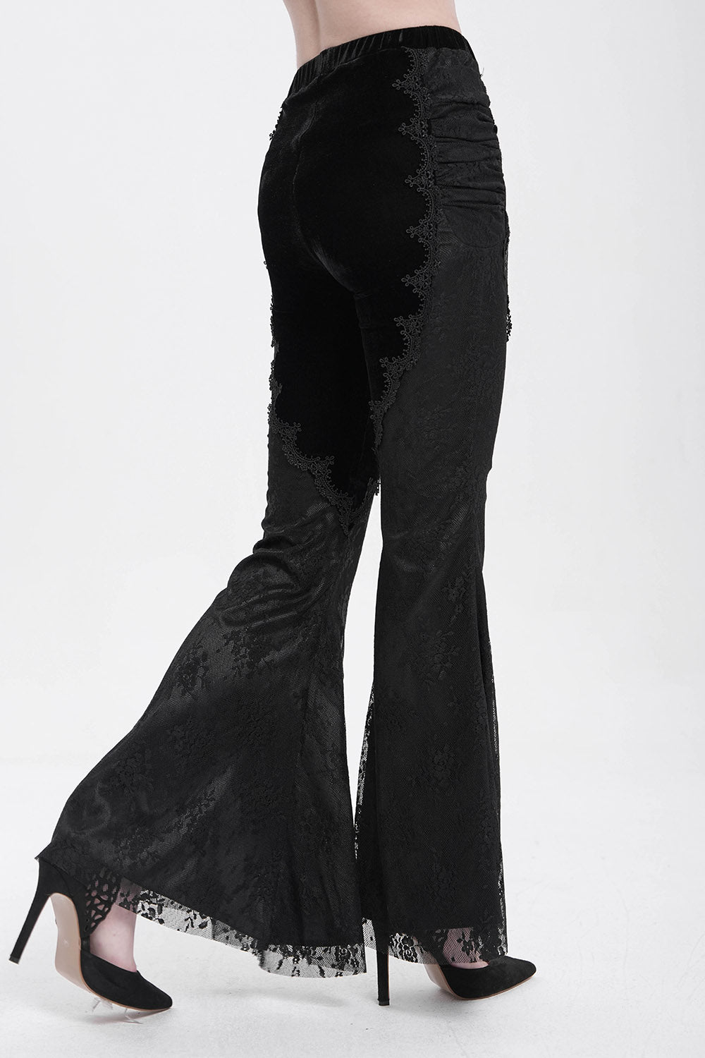 Black Alchemy Velvet Boho Bell Bottoms