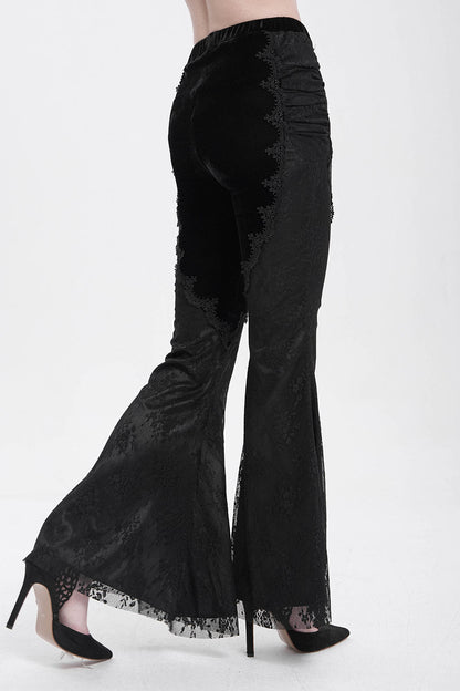 Black Alchemy Velvet Boho Bell Bottoms